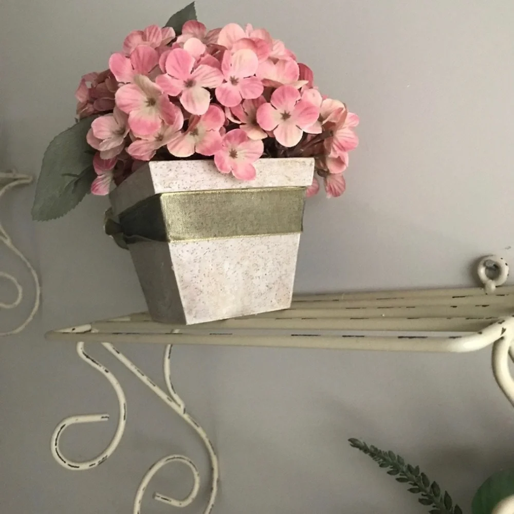 Hydrangea flower pot artificial decor - Picture 3 of 5